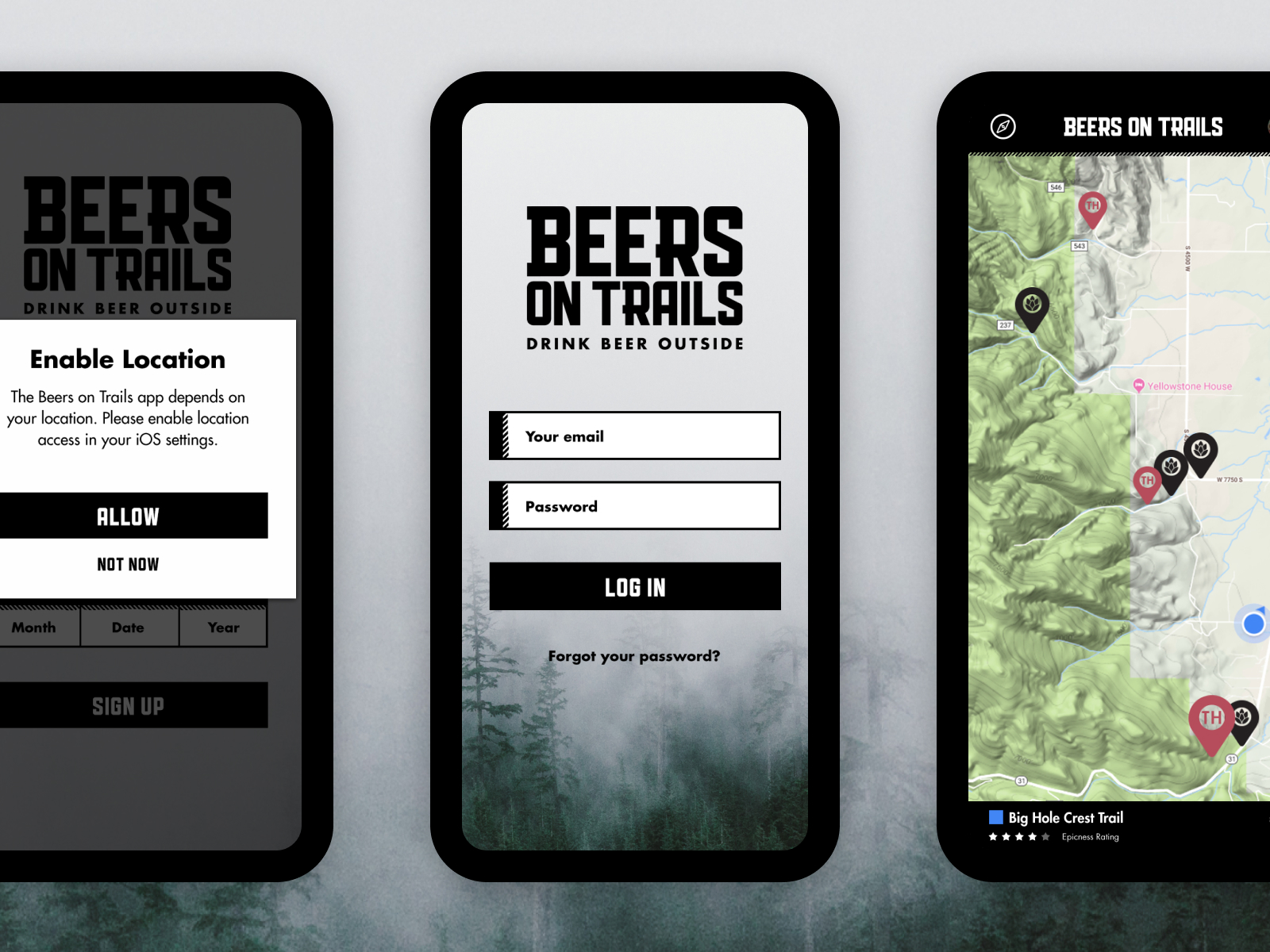 Beers on Trail mobile preview