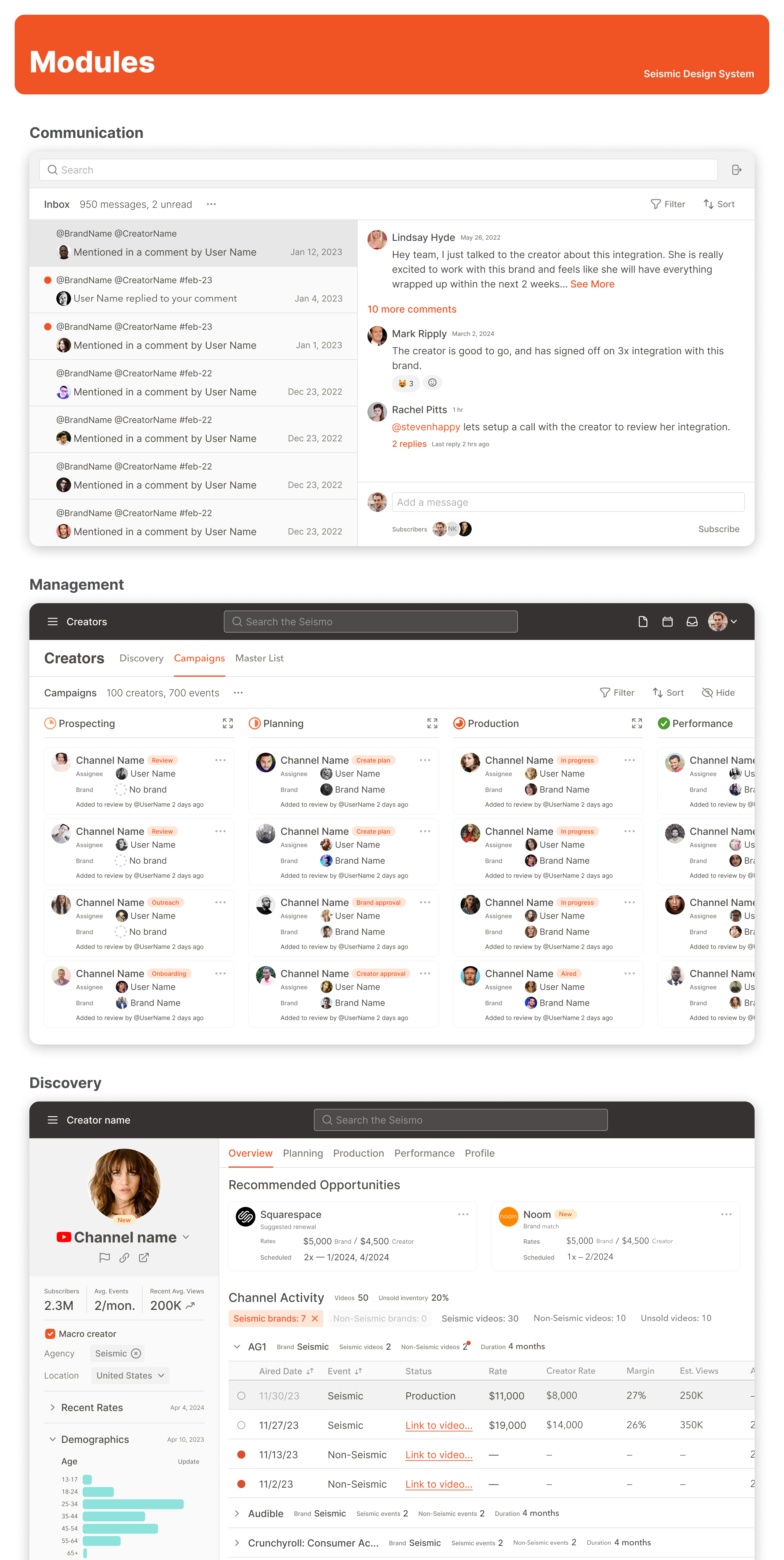 Seismo design system architecture